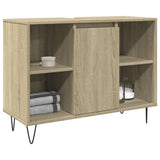 Bathroom Cabinet Sonoma Oak 80x33x60 cm Engineered Wood 849680