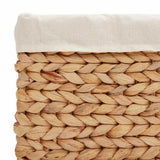 Storage Baskets 3 pcs Natural 35 x 30 x 25 cm Water hyacinth 42020144