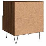 ZNTS Bedside Cabinets 2 pcs Brown Oak 40x35x47.5 cm Engineered Wood 827435