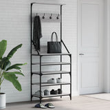 Clothes Rack with Shoe Storage Grey Sonoma 70x34x184 cm 837875