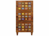 Highboard with Storage Walnut 40 x 33 x 110 cm Solid Mango Wood 4018253