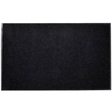 Doormat Black Polyester 120 x 180 cm Doormat Rectangular 241267