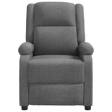 Massage Chair Dark Grey Fabric 340937