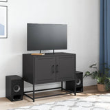 TV Cabinet Black 68.5x39x60.5 cm Steel 846470