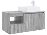 Bathroom Furniture Set 2 pcs Grey Sonoma Engineered Wood 3404050