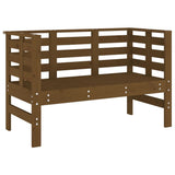 ZNTS Garden Bench Honey Brown 111.5x53x71 cm Solid Wood Pine 825138