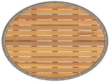 Dinner Table Grey and Acacia 70 x 70 x 73 cm Solid Acacia Wood 42026919