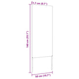 Garden Privacy Screen Olive green 50 x 140 cm Cold-rolled steel 876290