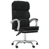 Reclining Office Chair Black Faux Leather 349799