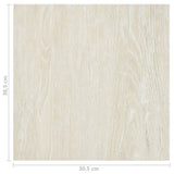 Self-adhesive Flooring Planks 55 pcs PVC 5.11 m Cream 324659