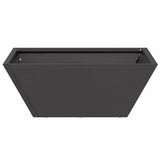 Garden Planter 5 pcs Black 40 x 40 x 15 cm Cold-rolled Steel 873811