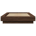 Bed Frame without Mattress Brown Oak 100x200 cm 3281209
