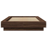 Bed Frame without Mattress Brown Oak 100x200 cm 3281209