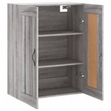 Wall Mounted Cabinet Grey Sonoma 69.5x34x90 cm Engineered Wood 830378