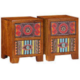 Bedside Cabinet 2 pcs 35x35x45 cm Solid Wood Acacia 4016493