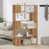 ZNTS Book Cabinet/Room Divider Artisan Oak 100x24x155 cm 856747