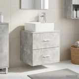 Wall-Mounted Sink Vanity Concrete Grey 53 x 34.5 x 63 cm 890289