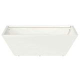 Garden Planter 5 pcs White 50 x 50 x 15 cm Cold-rolled Steel 873827