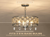 51 Crystallite Four-Bulb Chandelier - Silver-Tone T3398P425244