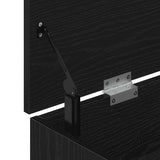 Shoe Bench Black Oak 102x30.5x45 cm Engineered Wood 859137