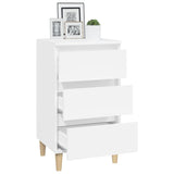Bedside Cabinet White 40x35x70 cm Engineered Wood 819660