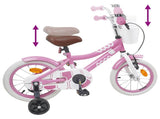 Kids Bike 12 Inches for 2-4 Years Old Light Pink 42009537