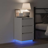 Bedside Cabinet White 39 x 34.5 x 65 cm Engineered wood 869626