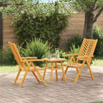 Garden Bistro Set Brown Solid acacia wood 3154120