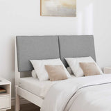 Upholstered Headboard Light Grey 135 cm Solid Pine Wood 879293