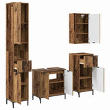 Bathroom Furniture Set Old Wood Engineered wood, Metal 3393121