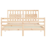 Bed Frame without Mattress 160x200 cm Solid Wood 3194321