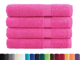 Premium Shower Towels SOLUND 4 pcs Pink 70x140 cm 600 gsm 137525