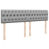 ZNTS Box Spring Bed with Mattress Light Grey 180x200 cm Fabric 3285974