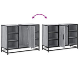 Bathroom Sink Cabinet Grey Sonoma 80x33x60 cm Engineered Wood 849292