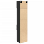 Slim Storage Cabinet Black 45x42.5x225 cm Engineered Wood 3281295