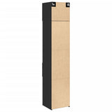 Slim Storage Cabinet Black 45x42.5x225 cm Engineered Wood 3281295