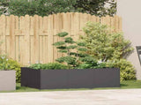Planter Black 120x80x40 cm Steel 860745
