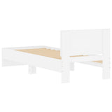 Bed Frame without Mattress with Headboard White 90x200 cm 838624