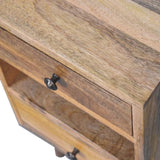 Mini Classic Multi Oak-ish Bedside IN3292