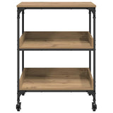 Kitchen Trolley Artisan Oak 60 x 41 x 80.5 cm Engineered Wood 883030