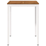 Garden Bar Table Natural and White 80 x 80.5 x 105 cm 901338