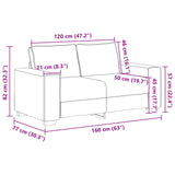 Sofa 2 pcs Beige Linen 3324688