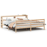 Bed Frame with Headboard without Mattress 200x200 cm 3305951