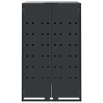 Wheelie Bin Storage for 3 Bins Anthracite 207x79x117 cm Steel 3279983