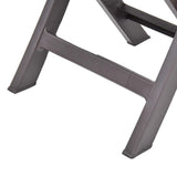 Garden Chair Set of 2 Mocha Plastic Standard Foldable 48788
