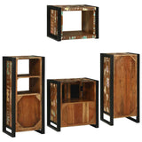 Bathroom Furniture Set 4 pcs Multicolour Solid Reclaimed Wood 3305679