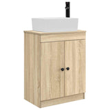 Bathroom Vanity with Sink Sonoma Oak 54 x 35 x 83 cm 890132