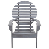 Adirondack Chair Solid Acacia Wood Grey 46322