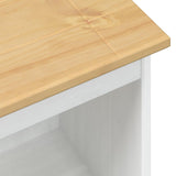 Bookcase White 46 x 29 x 100 cm Solid Pine Wood 42024946