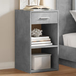 ZNTS Bedside Cabinets 2 pcs Concrete Grey 35x34x65 cm Engineered Wood 840583